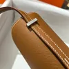 7A Mirror Top Quality Designer Bag Women Crossbody Shoulder Bag Luxury Full Handmade Sewn Classic Fashion Epsom Leather Stewardess Bag 19 24cm Crocodile Skin Bolsa