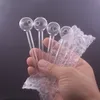 200pcs Bubbler kalın pyrex cam yağ brülör boruları yüksek kaliteli cam sigara boruları 4 inç uzunlukta cam tüp sigara kaşık boruları dab teçhizat bong adaptör