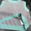 Top Girls Tracksuits Designer Designer Kids Dress Sets Tage 100-160 Abito a maglia Pullover senza maniche e gonna corta Jan20
