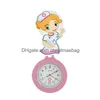 Pocket horloges Lovely Heart Nurse Doctor Cartoon personages Intrekbare badge reel clip ziekenhuis medische kantoorgeschenken drop levering ot9pc
