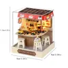 Architecture/DIY House 2014New Mini Casa Miniature Doll House DIY Small Houses Kit Making Room Toys Bedroom Decorations With Furniture Wooden DollHouse