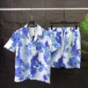 Casa Blanca Man футболка набор набор Masao San Print Mens Casual рубашка и короткие женские свободные шелковые топы рубашки.