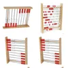 Other Office School Supplies Wholesale Wooden Calcation Rack 10 Bars Children Enlightenment Puzzle Fun Toy Drop Delivery Business I Dhghr