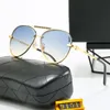 Moda Metal Frame Mulher óculos de sol Cool estilo piloto Man Homem Sunlight Sun Glasses Luxury Womens Designer Sunglasses Sol