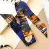 Designer Silk Scarf For Women Summer Scarves Animal City Scarf Small Long Binding Handle Mulberry Silk Dekorativ väska Ribbon Pannband