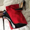 Różowa czerwona seksowna marka damska pompki dna dna palence buty na obcasie czarne 8 cm 10 cm 12 cm płytkie ślub plus 44