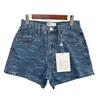 Jean shorts kvinnor jeans korta sommar kvinnor jeans sexig fransad hög midja stretch denim shorts brev tryck hög kvalitet smal gata hip hop jeans korta jeans kvinnor