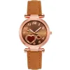 Kids Pink Cute Childrens Wristwatch Cartoon Pattern Quartz Watch Set For Girls Fashion Students Clock