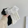 Femmes chaussettes à polka dot princesse sweet girls lacework ruffles mode jk style japonais kawaii mignon noir blanc lolita
