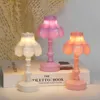 Tafellampen Art Deco Flower Led Lamp - Nachtlicht op batterijen voor slaapkamer woonkamer en decoratief geschenk