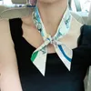 Woman Designer Silk Scarf Luxury Summer Scarves Space Racing Scarf Women's Silk Small Long Strip Thin Narrow Ribbon Wrapped Bag Handle Strap Decorative Hair