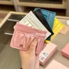 Designer kortinnehavare kvinnor mini plånbok mode äkta läder lyx mjuk får mynt ficka damer handväska nya kreditkort hållare 4 färg