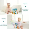 Baby Crawling Toys Musical Säugling bewegt wandeln tanzen mit leichtem Kleinkind Interaktive Entwicklung Bauchzeit Geschenk 240418