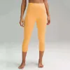 Gym Women's Clothes Justera höghus 21 "Yoga dold midjebandficka som kör snäva byxor lul pilates leggings