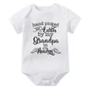 Rompers Cotton Body Bodysuit Nowonarodzony kombinezon wybrany przez moją babcię/dziadek dla Ziemi w niebie240514l240502