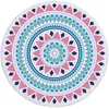 Towel Fashion Bonenjoy Bohemia Beach Mandala Round Tassel Yoga Mat Toalla Diameter 150cmバス