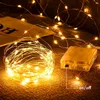 3m 5m 10m LED -stränglampor Batterier Appript LED Copper Wire Decoration Starry Fairy Light Holiday Wedding Light Party Diy Bedroom julgran varm RGB