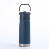 Fashion 304 stainless steel insulated tumbler large capacity iced coffee cup portable 550ml 650ml car water bottle with handle straw modern simple 17 5sy