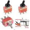 Switches Wholesale 6 pinos ALTERGE DPDT DC MOTO RENTRO ON-OFF-ON-ON-O-ON 15A 250V Mini Cap entrega de gabinete da escola