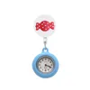 Relógios da mesa Relógios Candy Clipe Pocket Watches Alligator Medical Hang Clock Gree
