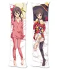 Anime Konosuba GOD039 Blessing sur ce merveilleux monde Megumin Dakimakura couvre l'étreinte Cadre de couverture de couverture de couverture de couverture corporelle 2012126672379