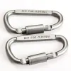 Outdoor -Gadgets Schnalle Keychain Kettenschraube Hängen Schnelle Zeichnung Carabiner Climb Camp Überleben Wanderung Snap Hook Clasp Aluminium LL