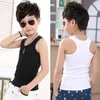 سترة 2-11y childrens Baby Boys Tank Top T-Shirt the Childrens Summer Tank Top Clothing Childrens Boys and Girls Pure Cotton Top Black Game Setl2405