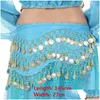 Stage Wear Thailand/India/Arabo Belly Custumi Pauli di paillettes Dance Belt Dance Women Skircer Skirt Scarf SCARF Show Drop Delivery Delivery Delivery Dhvzx
