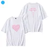 メンズTシャツコットンKPOP BPコンサートTシャツファッション夏の服生まれた衣服Tシャツ印刷スポーツショートスルブT240515