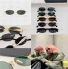 Cel Tasarımcı Kadınlar İçin Güneş Gözlüğü Üçlü 4S235 Celis Güneş Gözlüğü Lisa Street Fotoğraf Oval Metal Çerçeve Erkekler Gözlükleri UV400 Eyewear Des Lunettes de Soleil