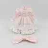 Eisiges DBS Blyth Doll Licca Body Lace Kleid Bowtie Pink Green Prinzessin Set Anime Set 240429