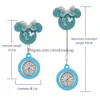 Party Gunst Mooie cartoon glanzende PVC Stethoscope Bowknot Patroon Nurse Doctor Intrekbare zakhorloges Hospital Medical Clips Gift C OTFP5