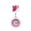 Relógios da mesa Relógios rosa Letras grandes CLIP Pocket Watches watche para enfermeira com sile case feminino no relógio de enfermagem entrega otpuj