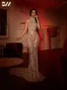Party Dresses Sexy Halter Evening Dress Illusion Crystals Shiny Mermaid Floor-length Bride Vestidos De Novia