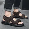 Mens Sandals Sandles Sandalhas Men 39 S Leather For Beach Sport Gladiator Outdoor Summer Slip On Male Sandal Sports 7ea2 port ummer lip andal ports