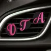 Säkerhetsbälten tillbehör rosa stora bokstäver tecknad bil luft vent
