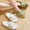 Summer Breathable and Fashionable New Anti slip One word Slippers Cute Deer Horn Slippers for Home Thick Sole Wearing Sandals Outside