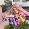 Cute Anime Keychain Charm Key Ring Fob Pendant Lovely Stranger Things Doll Couple Students Personalized Creative Valentine's Day Gift A8 UPS