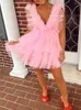 Party Dresses Tulle V Neck Homecoming Dress For Teens A Line Short Cocktail Backless Wedding Guest Examensation On200