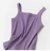 Vest Summer Crop Top Girl Coton Vest Childrens Baby Sans manchettes Top Youth Underwear Childrens T-shirtl2405