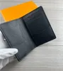 Pocket Organizer Classical Card Holder Meerdere portemonnee Echt lederen creditcards Cover Men Daily Wallets Meerdere portemonnee Vrouwen koppelingszakken met doos Dust Bag 63144