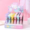 36pcs/doos 10colors cartoon schattig klein meisje pers neutrale pen hoge verschijning pers pen Studenten Stationery Girl Heart Gifts