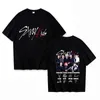 T-shirts Nieuw KPOP-gedrukt T-shirt voor dames zomer T-shirt y2k casual korte mouwen ronde nek top t-shirtl2405