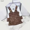 Top Clothing Sets Mabn Girls Дети с длинным рукавом белая футболка детские весенние платья роскошные письма одежда