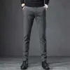 Men's Pants Autumn Winter Mens Business Slim Casual Pants Frosted fabric Fashion Classic Style Elasticity Jobs Trousers Male Plus size 38 Y240514