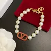 Klassisk designer Valen New Pearl Jewelry Set Gift, Pearl Necklace för att skicka Mors kärlek