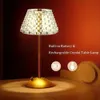 Table Lamps Portable Crystal LED Table Lamp 3-Levels Brightness Desk Lamp 3 Color Touch Control Rechargeable Lamp Night Light Dining Lamp