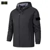 Stone Jacket Island Plus Size Coat Designer's New Men's Rushsuit Men's Long Sleeve Casual Sports Brand Zipper Outdoor Waterproof Coat Men's Dress CP Jacket A23