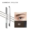 CARSLAN Black Brown Double Heads Eyebrow Pencil Waterproof Longe-Wearing Eye Brow Tattoo Tint Pen with Eyebrow Brush Makeup Tools 240515