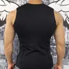 Gymmen Mens Summer Compression Tights Quick Dry Tank Top Bodybuilding Fitness Sleeveless T Shirt Workout Man Sportwear Vests 240515